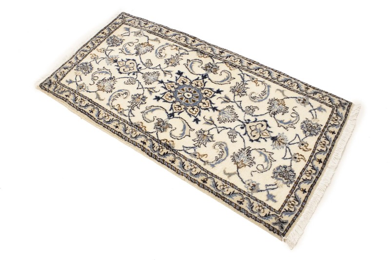 Handmade Wool Oriental Rug Cream Classic Floral Entryway Carpet Decor 2'3X4'6 ft gallery