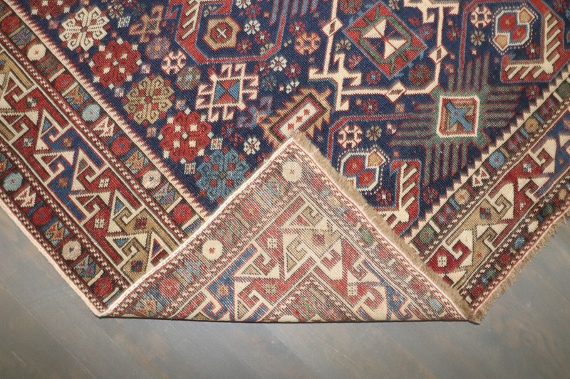 Antique Caucasian Bidjov Kuba Shirvan Rug Size 4'1''x5'1'' gallery
