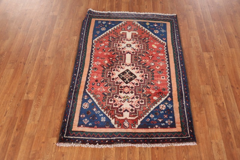 Nomadic Geometric Wool Vintage Foyer Rug 3x5 ft Hand-knotted Traditional Carpet gallery