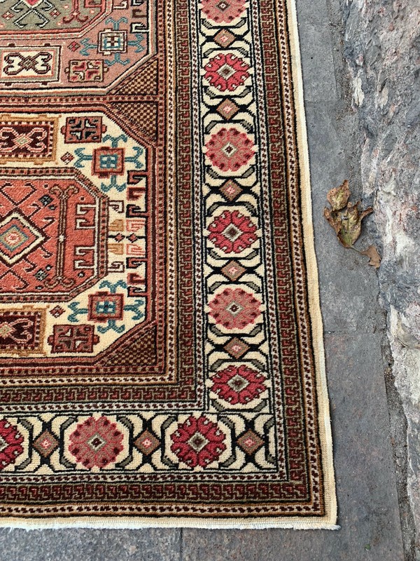 3'4'' x 6'4'' Vintage Natural Rug Village Rug Handmade Rug.SKU:K344 gallery
