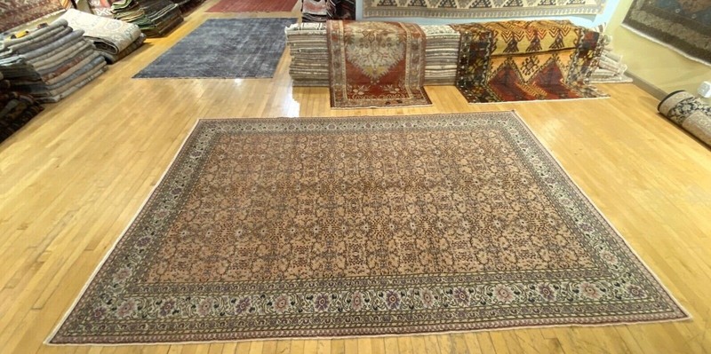 Exquisite Antique1920-1930s Wool Pile Natural Dye Legendary Hereke Rug 7x10ft gallery