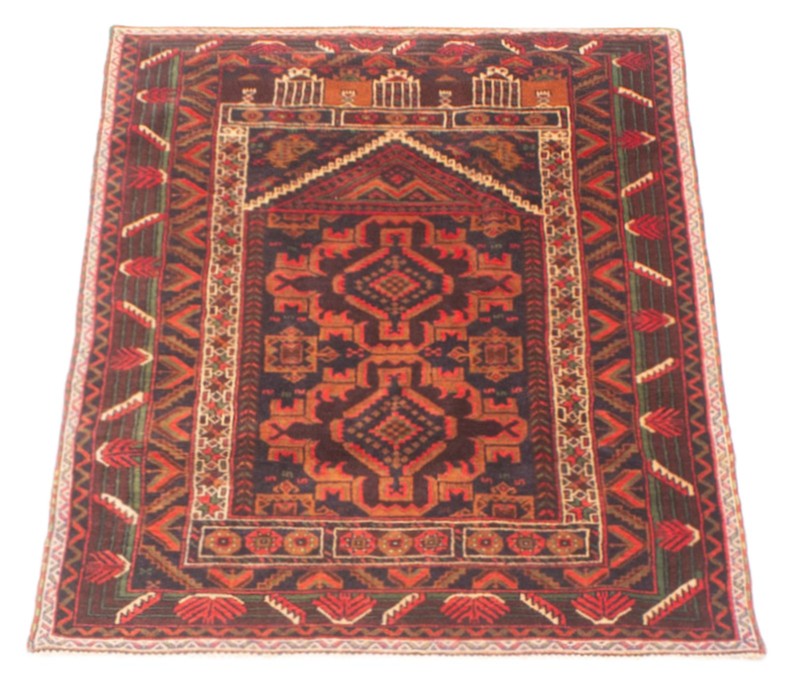 Vintage Traditional Hand-Knotted Area Rug 2'10" x 5'1" Oriental Wool Carpet gallery