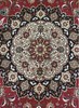 Auth Area Rug Fine Wool & Silk Pile 8.02 X 11.7ft Rare Tabrizz Beauty 55 Raj Red gallery
