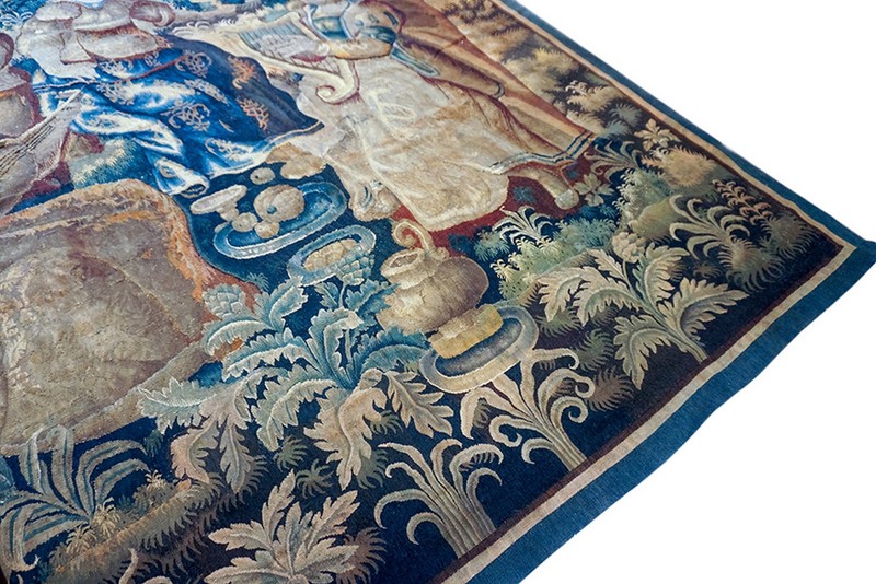 5'x8' Antique Late 16th or Early 17th Century Musical Party Garden of Love Scene gallery