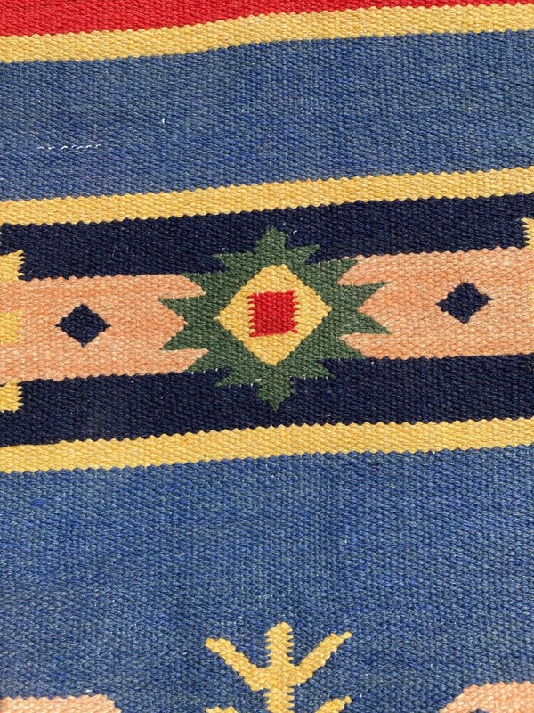 Vintage Traditional Handmade Beautiful Gabbeh Kilim Floor Rug Carpet 129x68 cm gallery