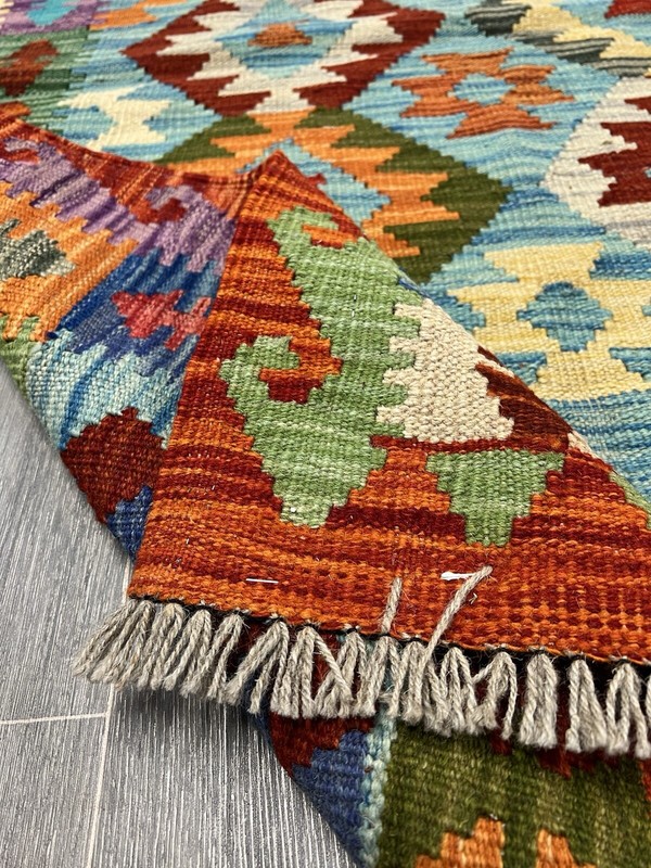 Vintage Kilim Traditional Hand Made Oriental Wool Kilim 5ftx3.2ft 152cmx103cm gallery