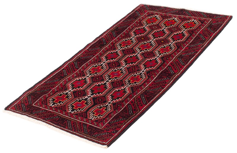 Vintage Traditional Hand-Knotted Area Rug 3'3" x 6'3" Oriental Wool Carpet gallery