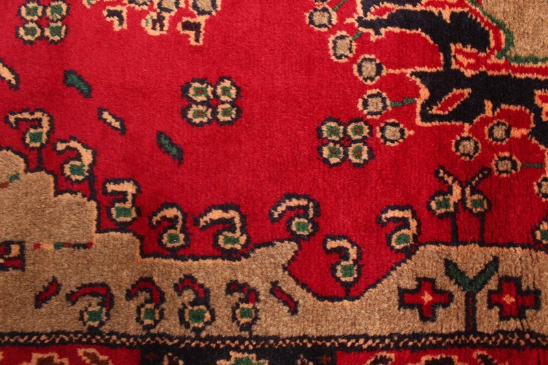 Vintage Hand-Knotted Area Rug 3'1" x 5'3" Traditional Oriental Wool Carpet gallery