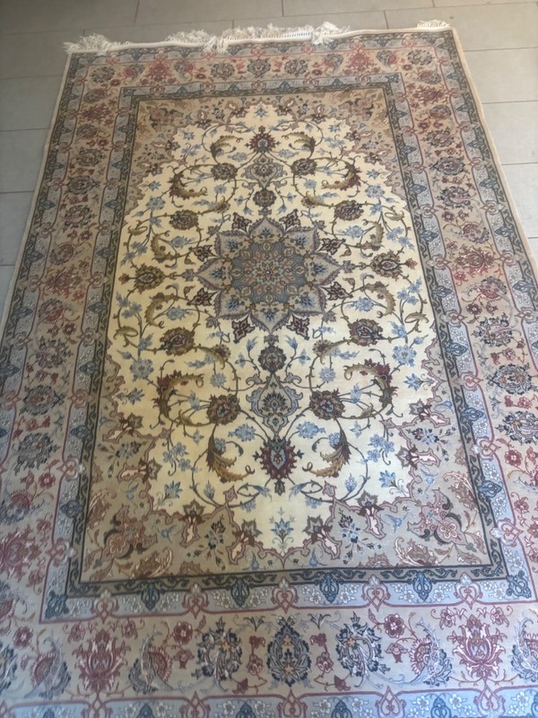 8X5 NEW HANDMADE RUG. CARPET . WOOL AND SILK WITH SIGNATURE. ESF.AHAN gallery
