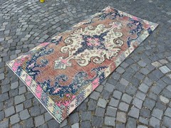Area rug, Turkish rug, Vintage rug, Handmade rug, Wool rug Carpet | 4,1 x 7,5 ft