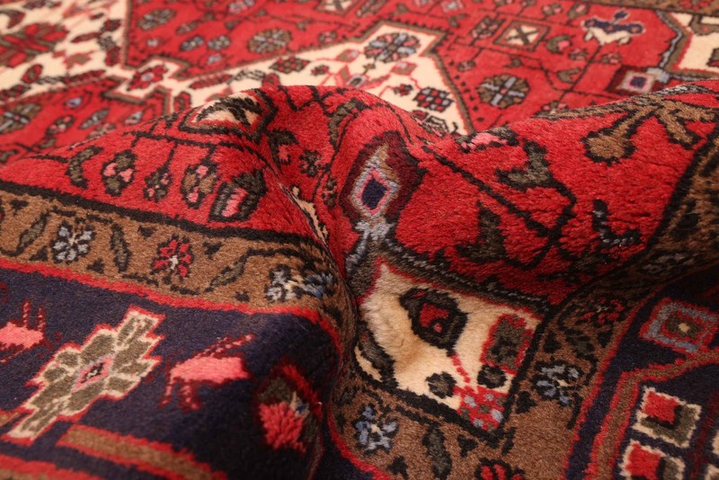 Vintage 3'3" x 5'1" Traditional Hand Knotted Vegetable Dye Wool Area Rug gallery