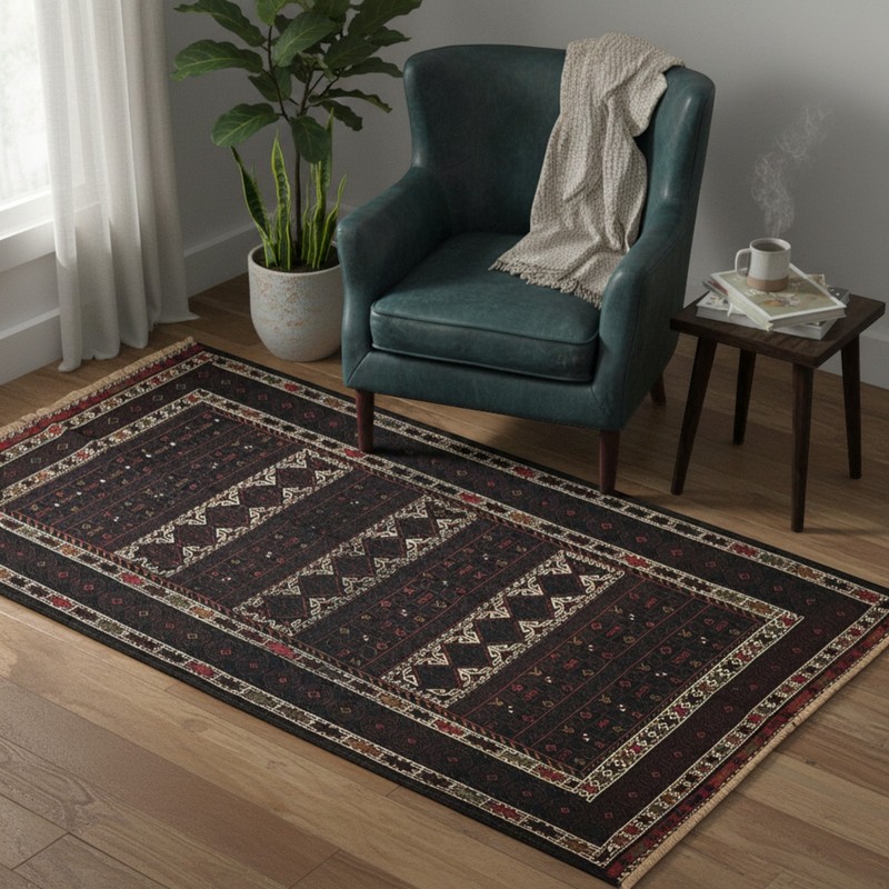 Handmade Adreskan Sumak Kilim Rug 4.2x7.1 Tribal Wool Vintage Living Room Decor gallery