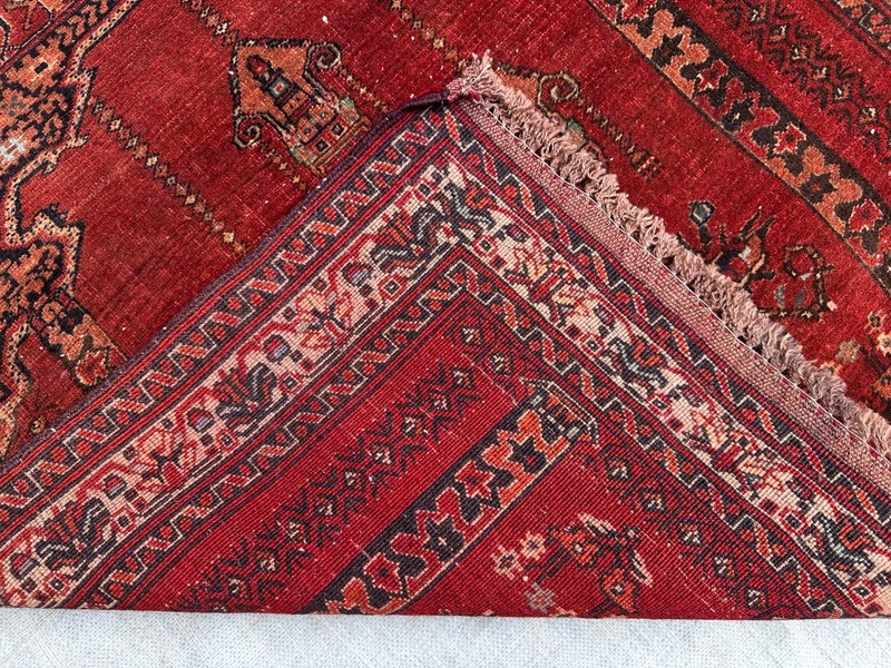 Stunning Vintage Tribal Natural Vegetable Dye Kizil Ayak Turkman Prayer Rug gallery