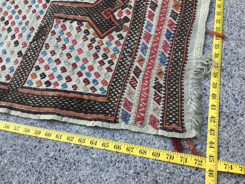 Vintage TURKISH TRIBAL KILIM RUG Konya Region Central Anatolia Turkey Cicim ASIS gallery