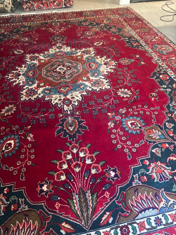 SIMI ANTIQUE. HAND MADE. 13x10. EXCELLENT CONDITION. FULL PILE.TAB.RIZ gallery