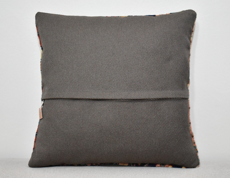 Antique Pillow Cover Sofa Rug 16'' x 16'' Made of Antique Cushion Cover Carpet gallery