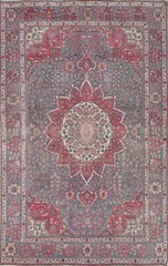 Vintage Traditional Floral Living Room Handmade Wool Rug 7×10