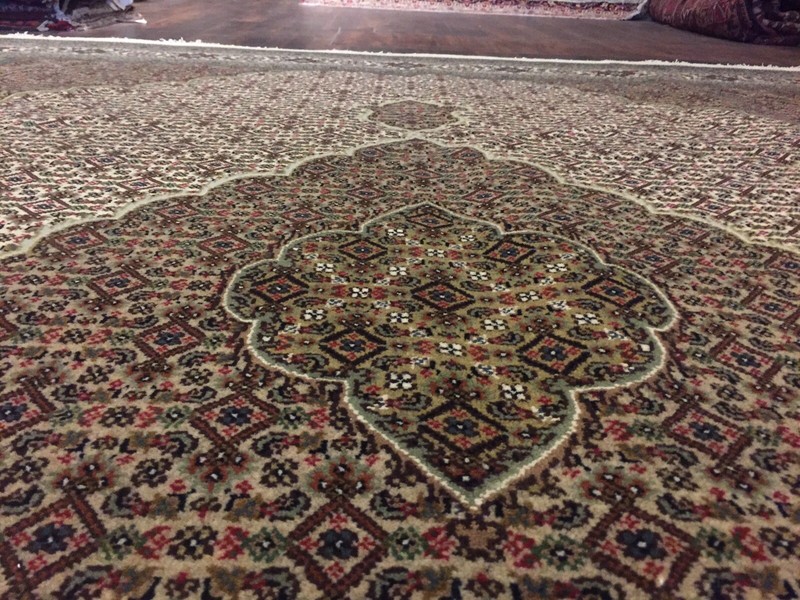 On Sale Genuine Hand Knotted Indo Oushak Fish Geometric Area Rug Carpet 8x10,29 gallery
