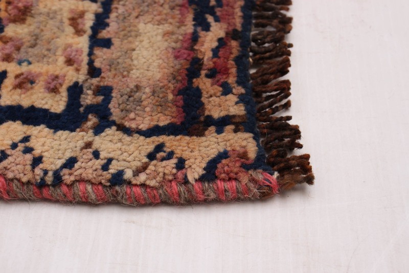 3'11" x 12'5" Vintage Hand-knotted Runner Rug Traditional Oriental Wool Carpet gallery