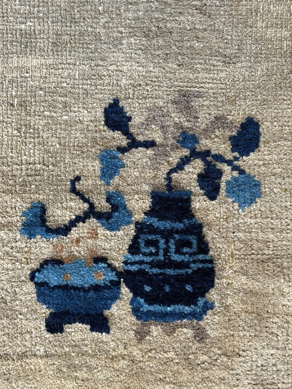 3 pieces of antique rug fragment 39”x23”, 35”x23”, 23”x15” #31 For Cushions/ gallery