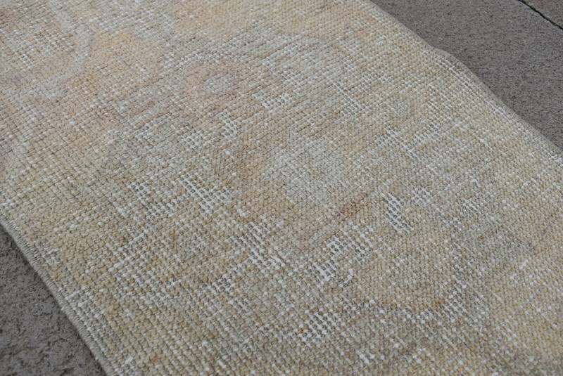 Muted-Color Oushak Rug,1'5 x 2'5 ft, Anatolian Oushak Wool Rug, Doormat Area Rug gallery