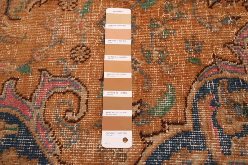 Vintage 9'6" x 12'5" Traditional Hand Knotted Vegetable Dye Wool Area Rug gallery