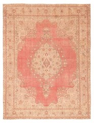 Vintage Hand-Knotted Area Rug 9’7″ x 12’4″ Traditional Oriental Wool Carpet