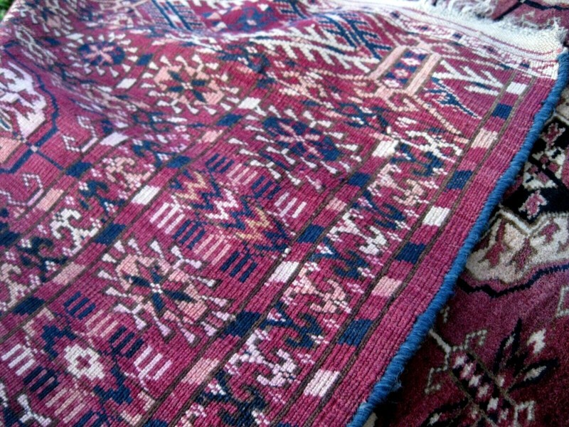 ANTIQUE 1890-1900 BUKHARA RUG AMAZING GREAT COLORS EXCEPTIONAL VERY-VERY FINE gallery