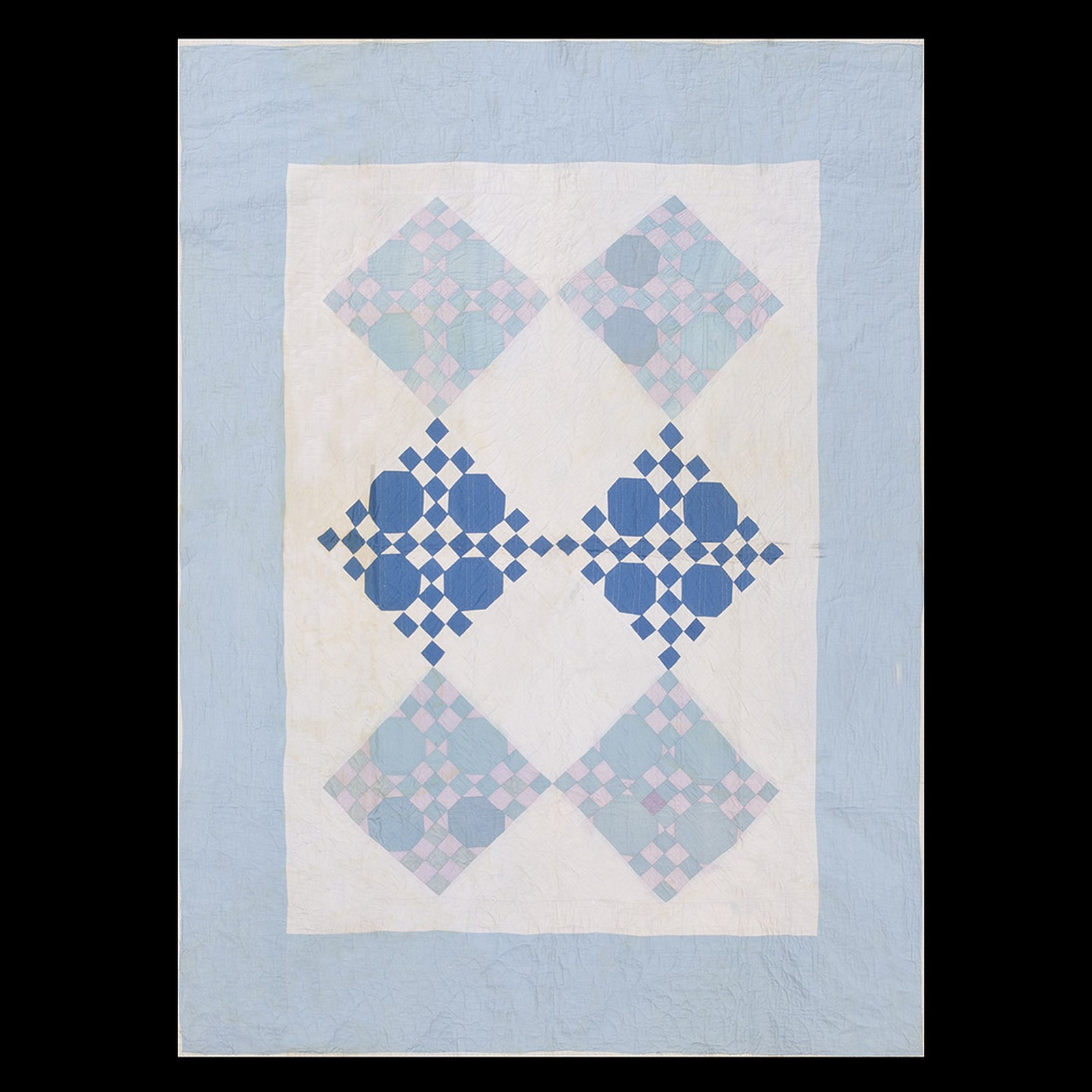 4X6 Antique American Quilts Wool Area Rug 1935 gallery