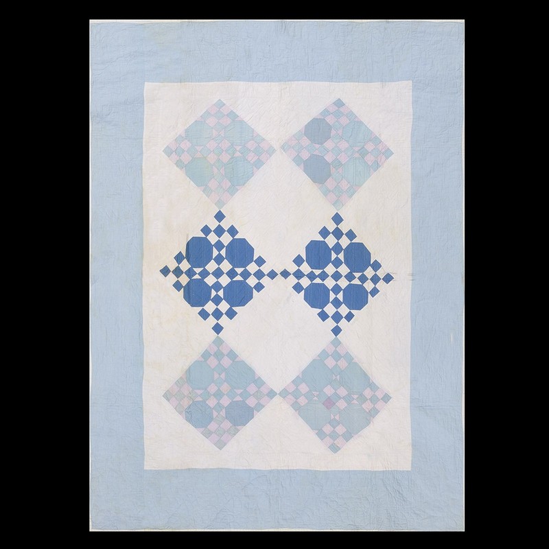 4X6 Antique American Quilts Wool Area Rug 1935 gallery