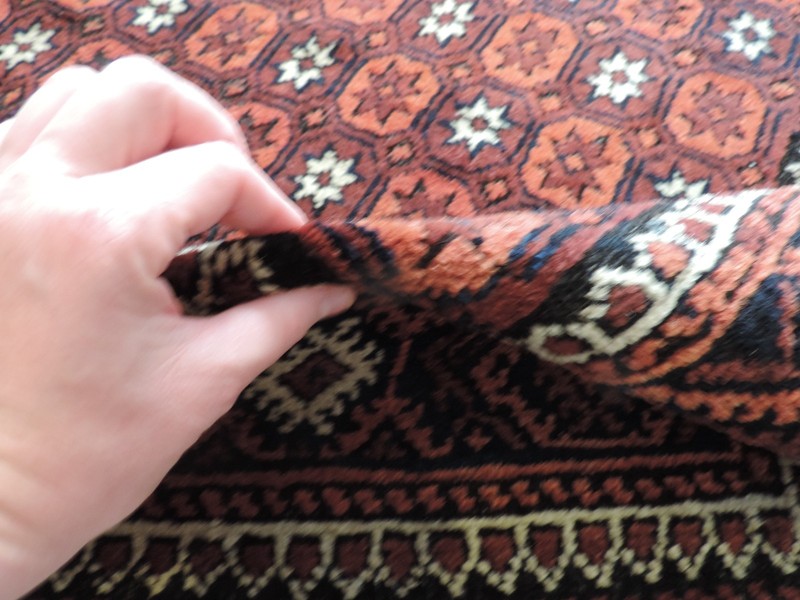 3x6ft. Antique Afghan Balouch Wool Rug gallery