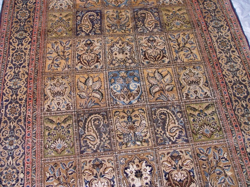 5'3" x 9' Superb Tabrizz Silk & Wool Hand Knotted Floral Garden Unique Rug gallery