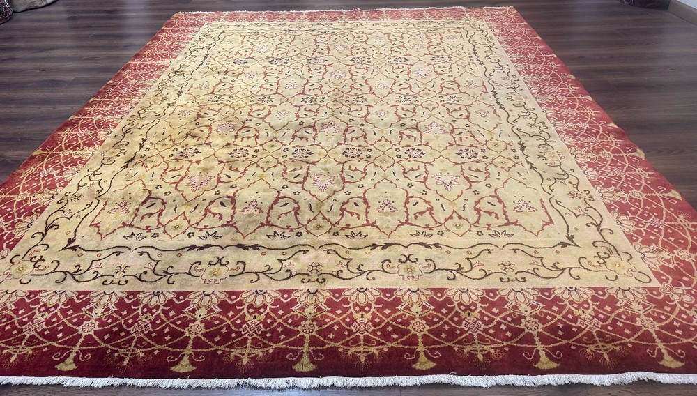 Pak Per'sian Rug 8x10, Allover Pattern, Gold-Tan, Fine 200 KPSI
