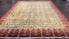 Pak Per’sian Rug 8×10, Allover Pattern, Gold-Tan, Fine 200 KPSI