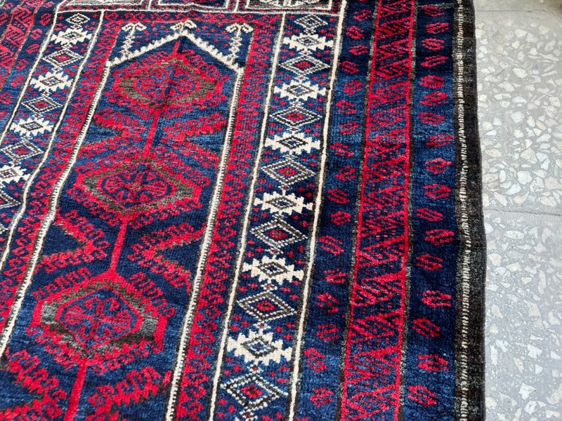 3x4 ft Antique Afghan Hand Knotted Area Rug Traditional Turkmen Oriental Carpet gallery
