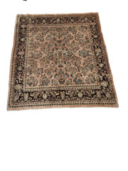 Almost-Square Vintage Light Pink rug – 6’9″ x 7’9″