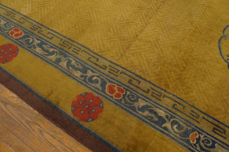 12X15 Antique Chinese Wool Area Rug 1925 gallery