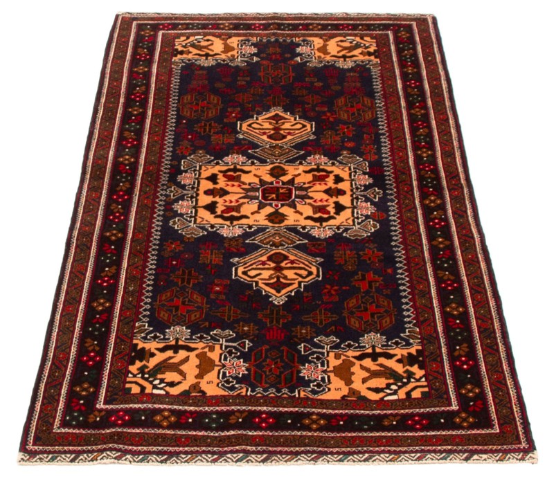 Vintage Traditional Hand-Knotted Area Rug 3'7" x 6'5" Oriental Wool Carpet gallery