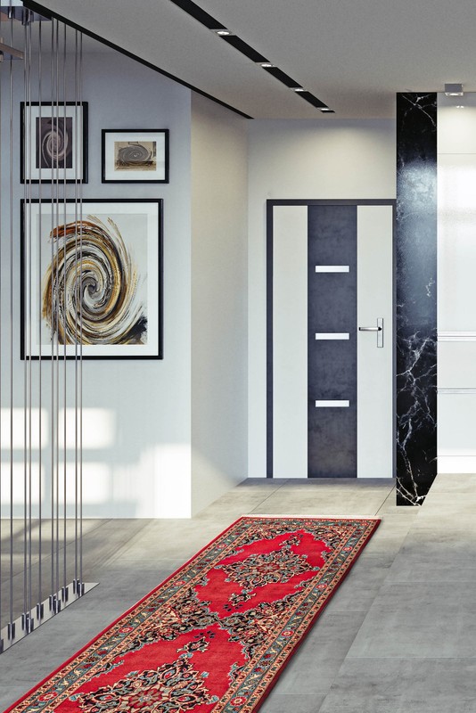 Vintage Hand-knotted Runner Rug 3'5" x 12'8" Traditional Oriental Wool Carpet gallery