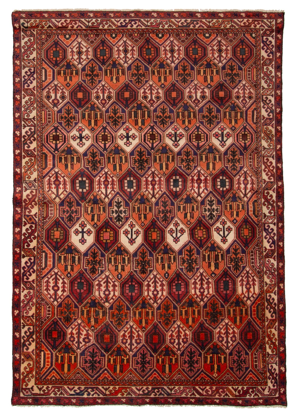 Vintage 6'7" x 9'3" Traditional Hand Knotted Vegetable Dye Wool Area Rug gallery