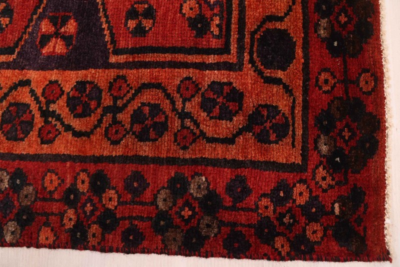 Traditional Vintage Hand-Knotted Area Rug 4'1" x 5'7" Oriental Wool Carpet gallery