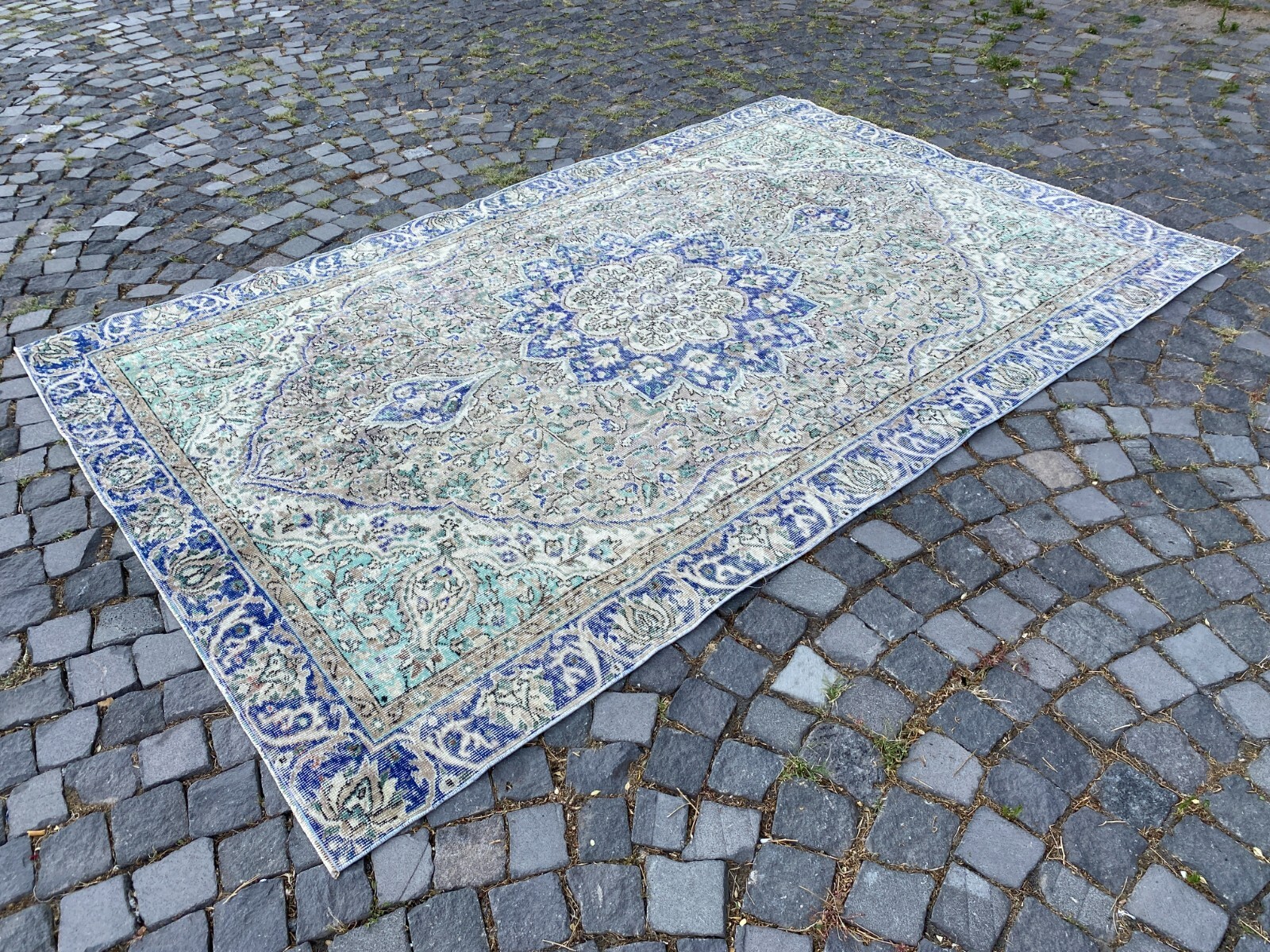 Turkish rug, Vintage rug, Large rug, Wool rug, Handmade rug, Carpet 5,9 x 9,0 ft gallery