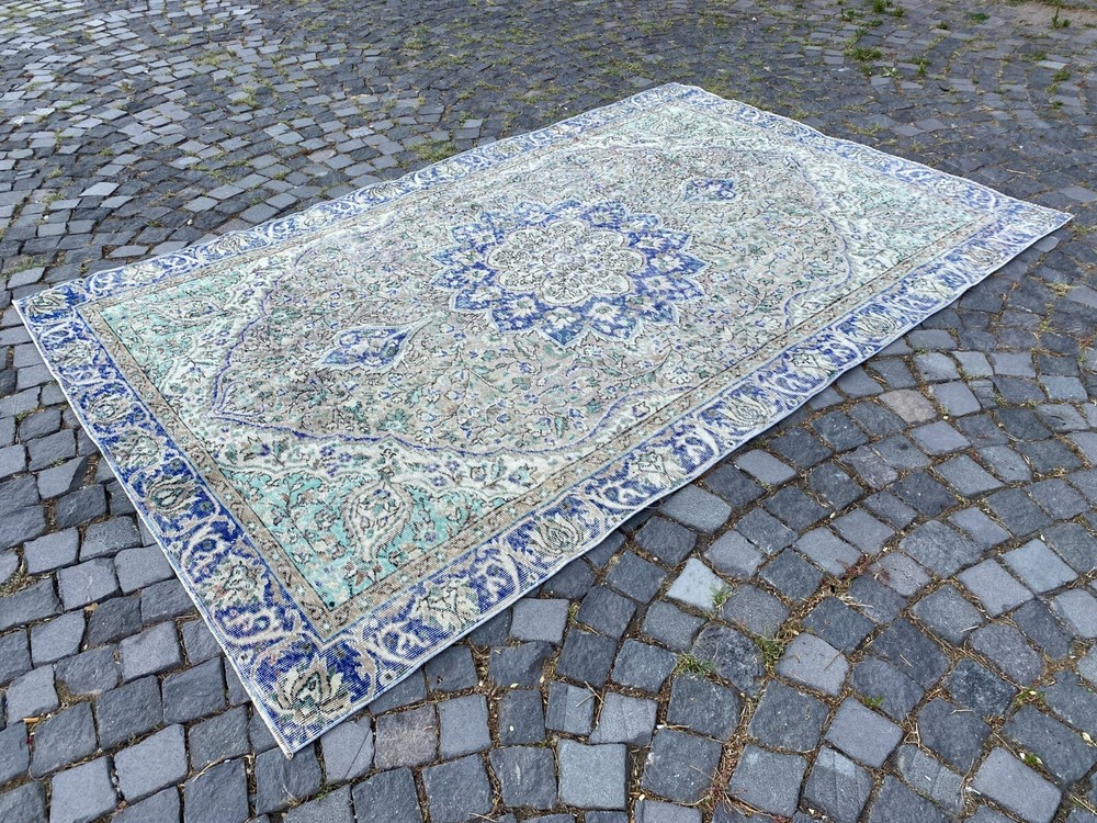 Turkish rug, Vintage rug, Large rug, Wool rug, Handmade rug, Carpet 5,9 x 9,0 ft