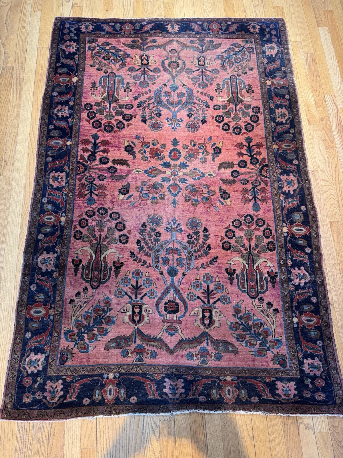 Fantastic Handmade Antique Mohajeren Sarouk Rug C.1900 Amazing Condition 6’5x4’3 gallery