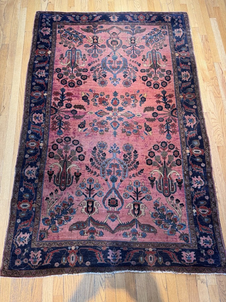 Fantastic Handmade Antique Mohajeren Sarouk Rug C.1900 Amazing Condition 6’5x4’3