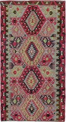 Vintage Hand Woven Area Rug 5’0″ x 9’10” Traditional Wool Oriental Carpet