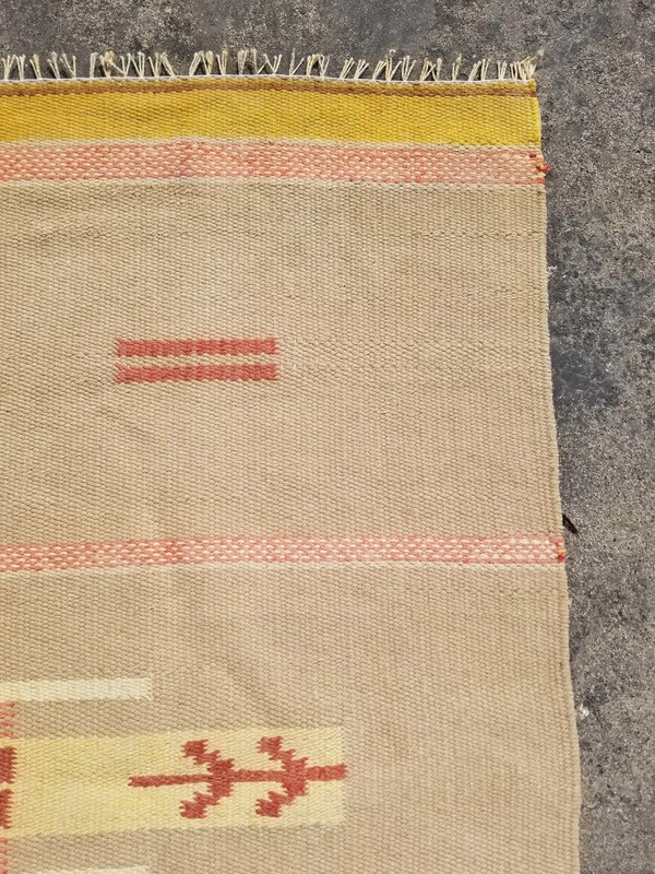 Vintage Traditional Handmade Oriental Flatweave Wool Multicolor Kilim 9.2x5.5 ft gallery