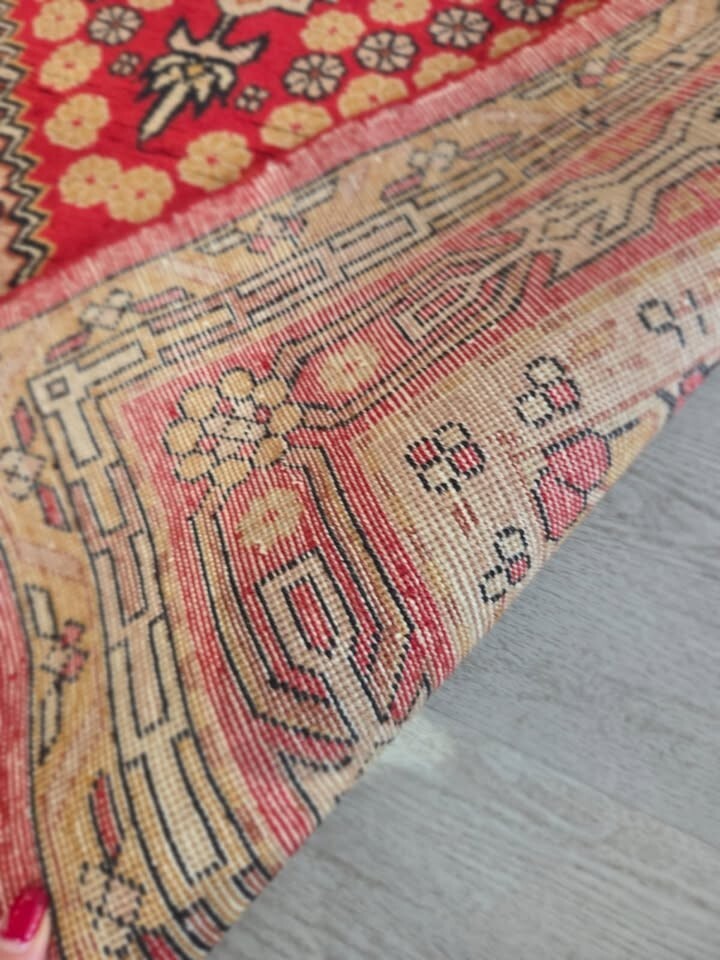 Bohemian Oushak Rug, Turkish Ushak Rug,Geometric Turkish Rug 70"x47" Ft gallery