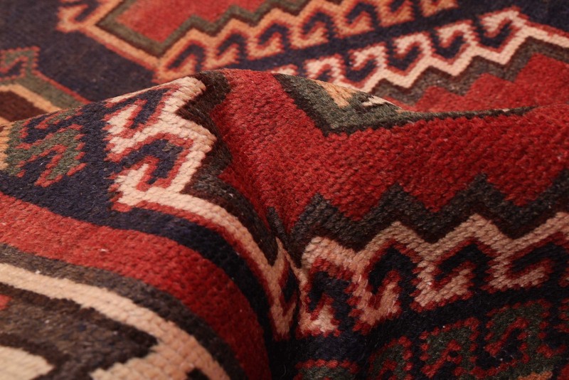 Vintage Hand-Knotted Area Rug 4'7" x 9'8" Traditional Wool Carpet gallery