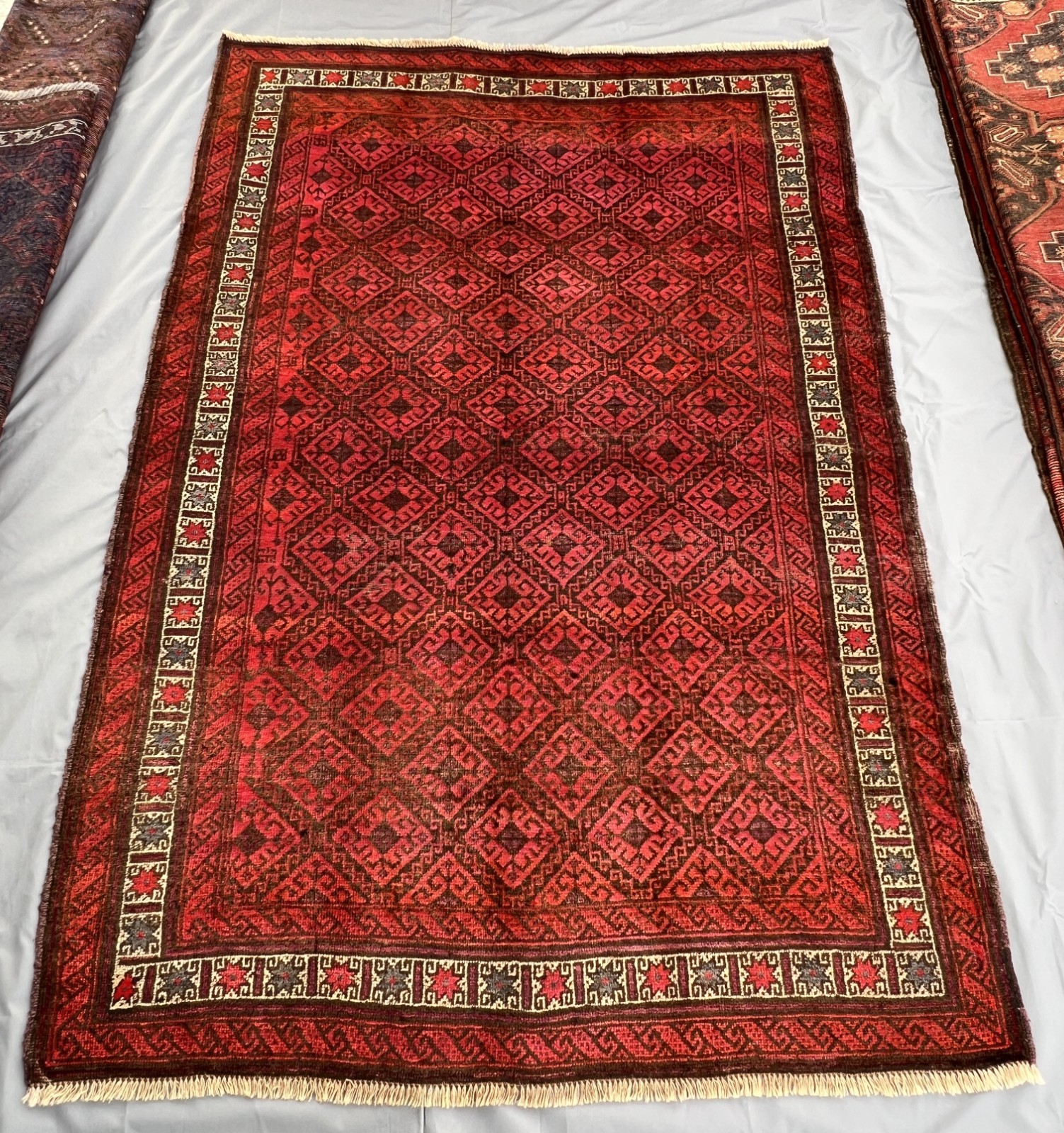 155 X 230 cm Vintage Natural Vegetable Dye Jamshiri Nomad Maldari Belouch Carpe gallery